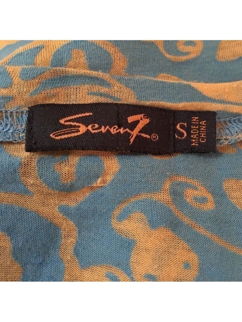 SEVEN7 Long Sleeve Burn-Out Tee Shirt - Picture 4 of 4